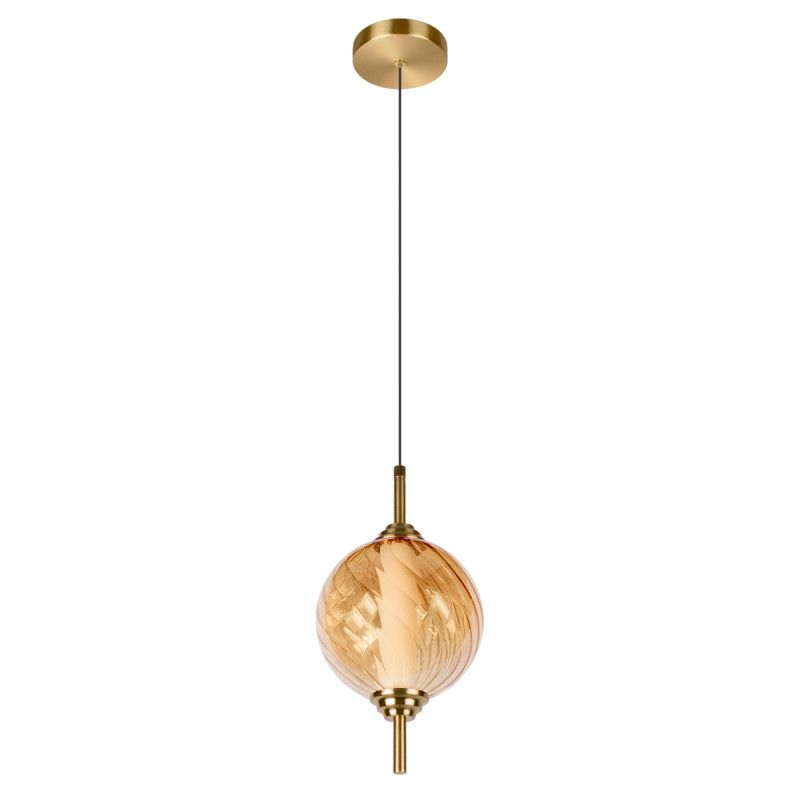 Подвесной светильник *15*-27,5 см, 1*LED*30W, 4000K, LOFT IT Helix 10421/B Amber, бронзовый