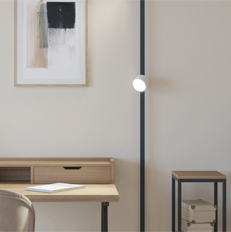 Светильник на шине 10*10,7 см, LED * 12W, 4000K, Denkirs Belty Spot DK5542-WH+BK, черный