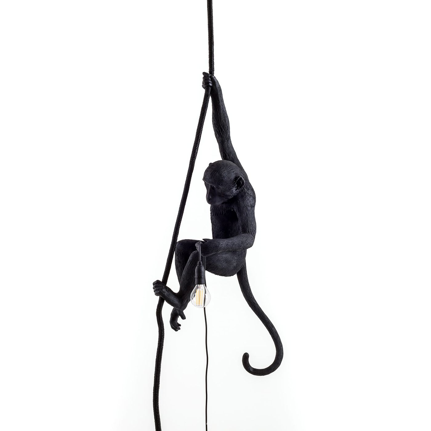 Подвесной светильник с обезьянкой Seletti 14923 черный 