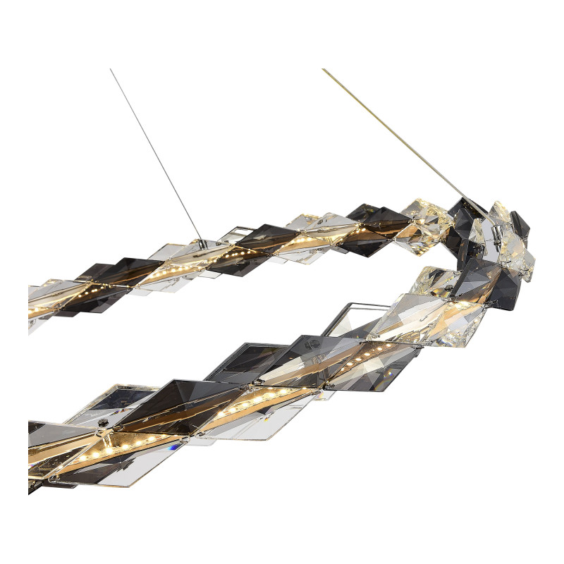 Люстра подвесная 80* см, LED*1*30W, 3000K, St Luce Diamanta SL6009.113.01, Золотистый