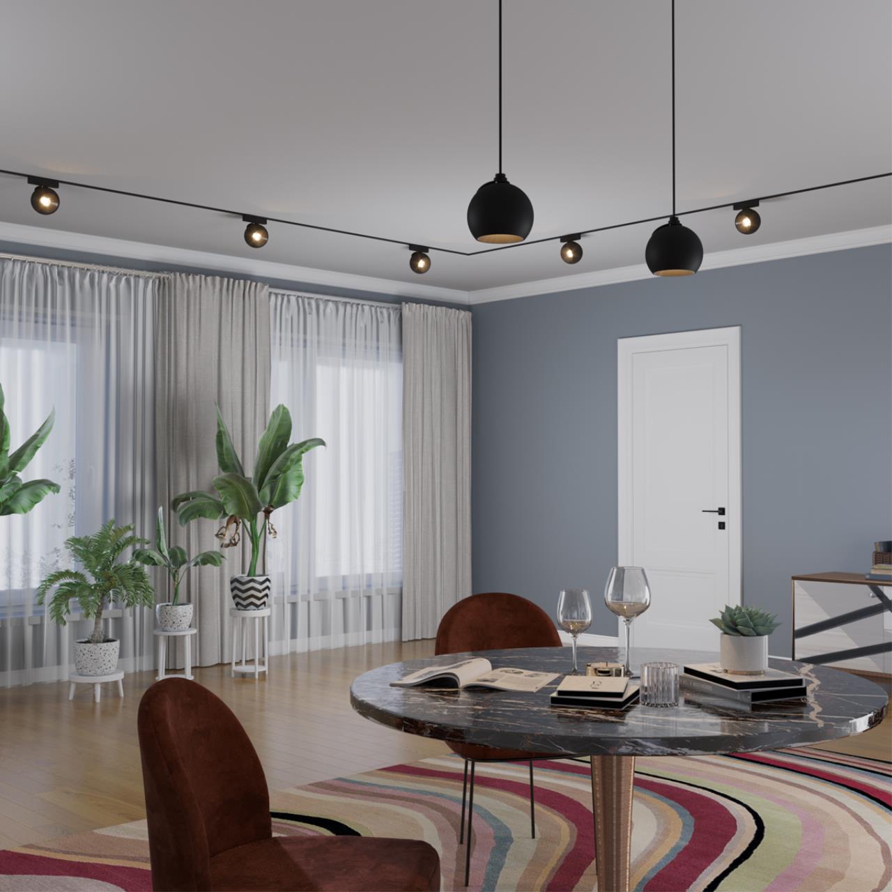 Трековый светильник для низковольтного шинопровода 11,5*10* см, LED 12W*3000 К, Novotech Shino Smal, черный, 359266