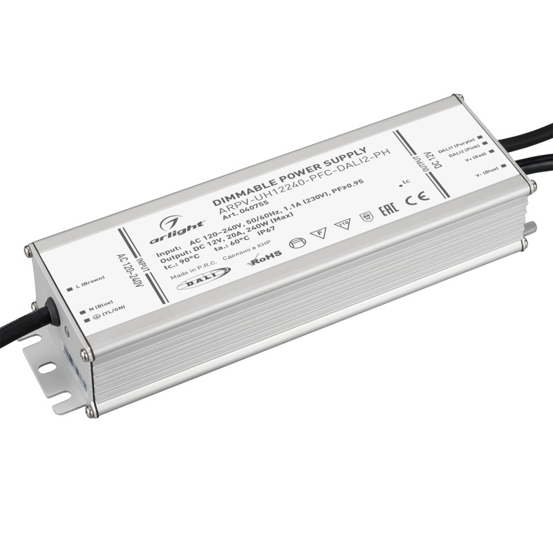 Блок питания для светодиодной ленты Arlight 040755 18,8*6,75*3,85 см.
