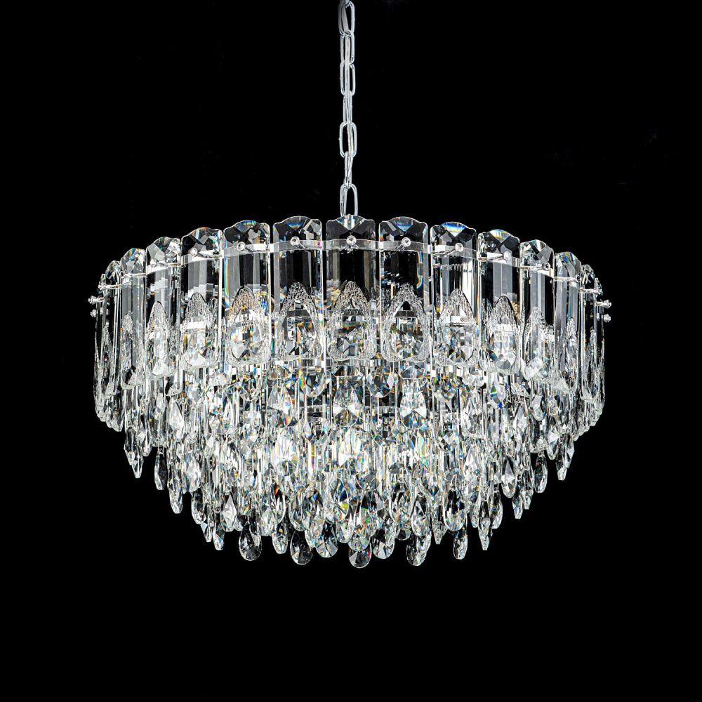 Подвесная люстра 60*105 см, 12*Е14, 25 м2 MODELUX ML.7220.600 CR хром