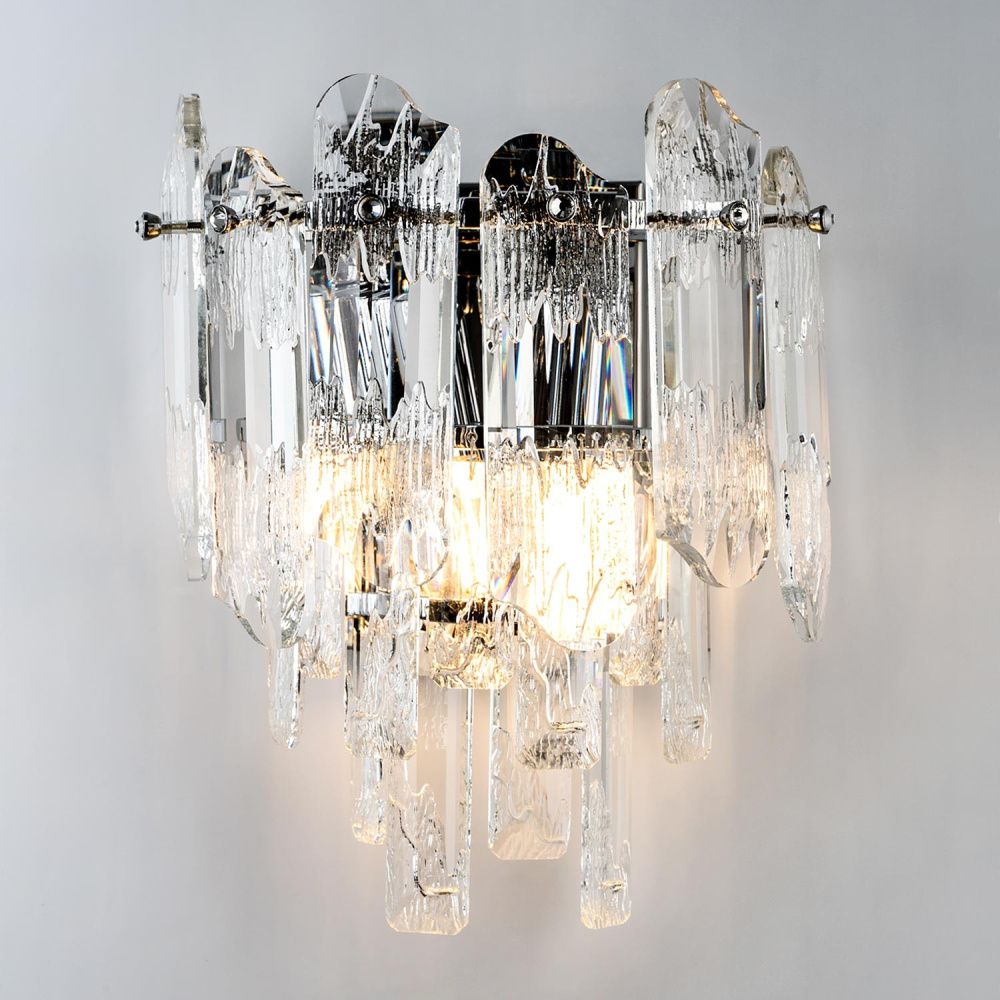 Настенный светильник 23x14x26см, Е14, 2x40Вт, , Modelux ML.7083.02 CR Хром