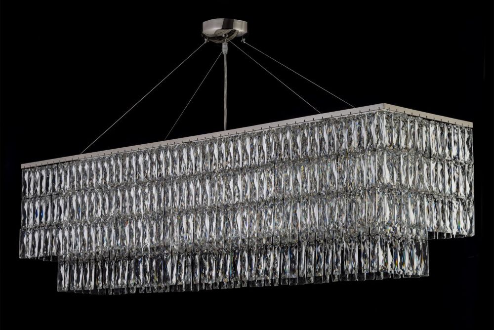 Люстра подвесная *31*35 см, 10*G9*40W, Arti Lampadari Acquaro Acquaro E 1.5.120x30.101 NP, никель