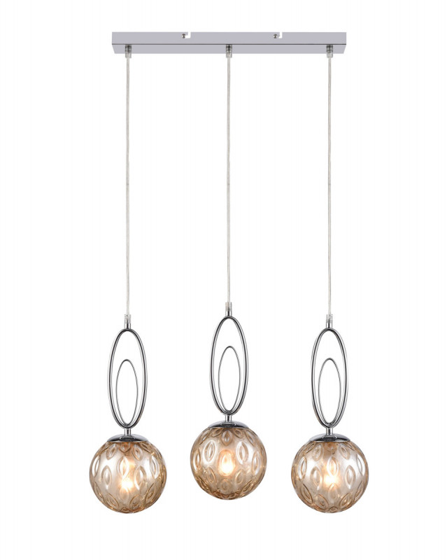 Подвесной светильник 15*46*190 см, 3*E14 хром Vele Luce Phlox VL5853P03