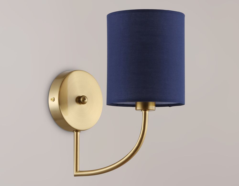 Бра с абажуром 22,5*12*25- см, 1*E14*40W, K, Ambrella Light High Light LH71275, латунь