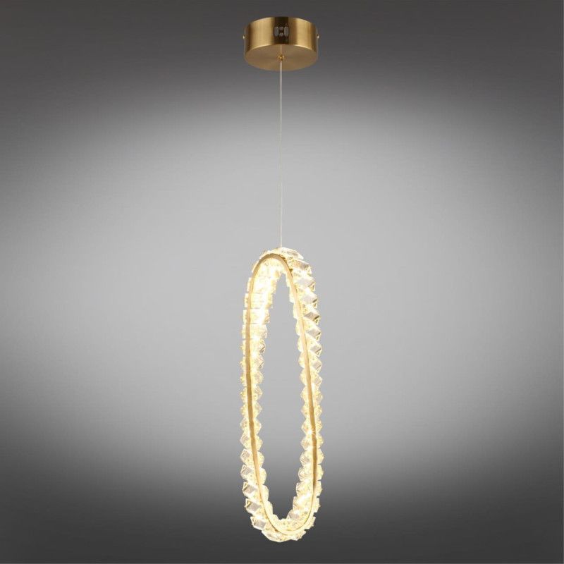 Подвесной светильник 12*70-150 см, 1*LED, 15W, K, Aployt Olimp APL.045.06.15, бронзовый