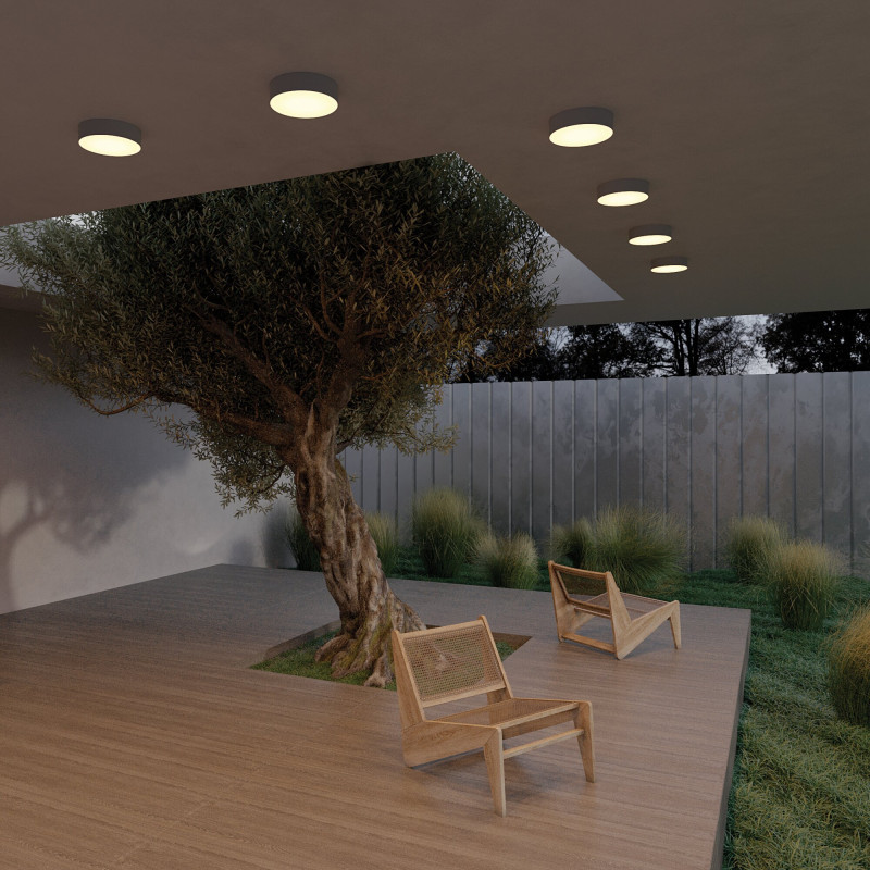 Светильник 22 см, LED 30W, 3000К, Черный Maytoni Zon IP O431CL-L30B3K