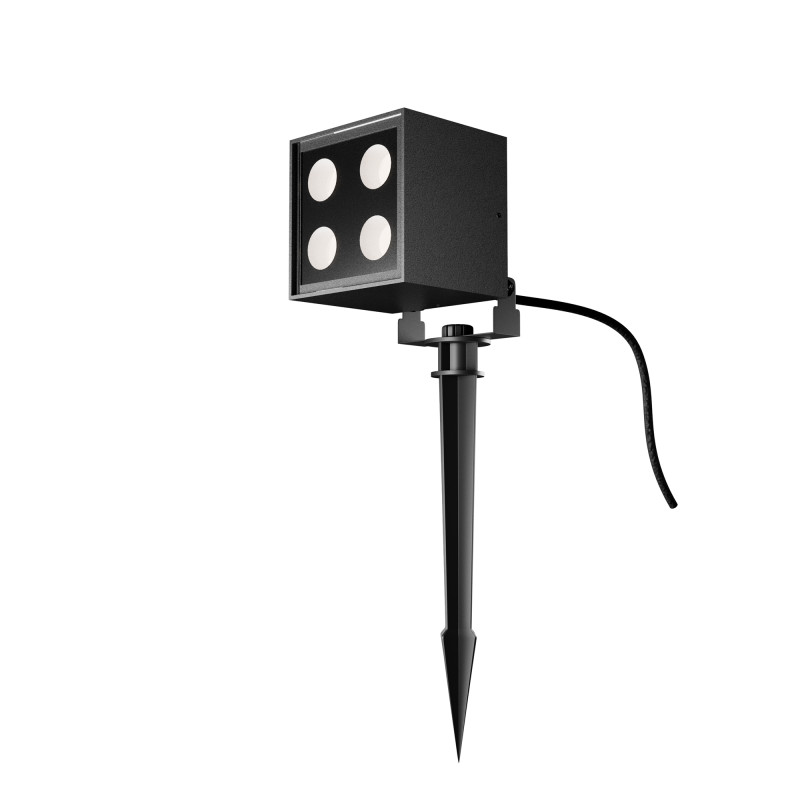 Ландшафтный светильник 9,5*8 см, LED 8W, 3000К, Черный Maytoni Ares O309FL-L8B3K