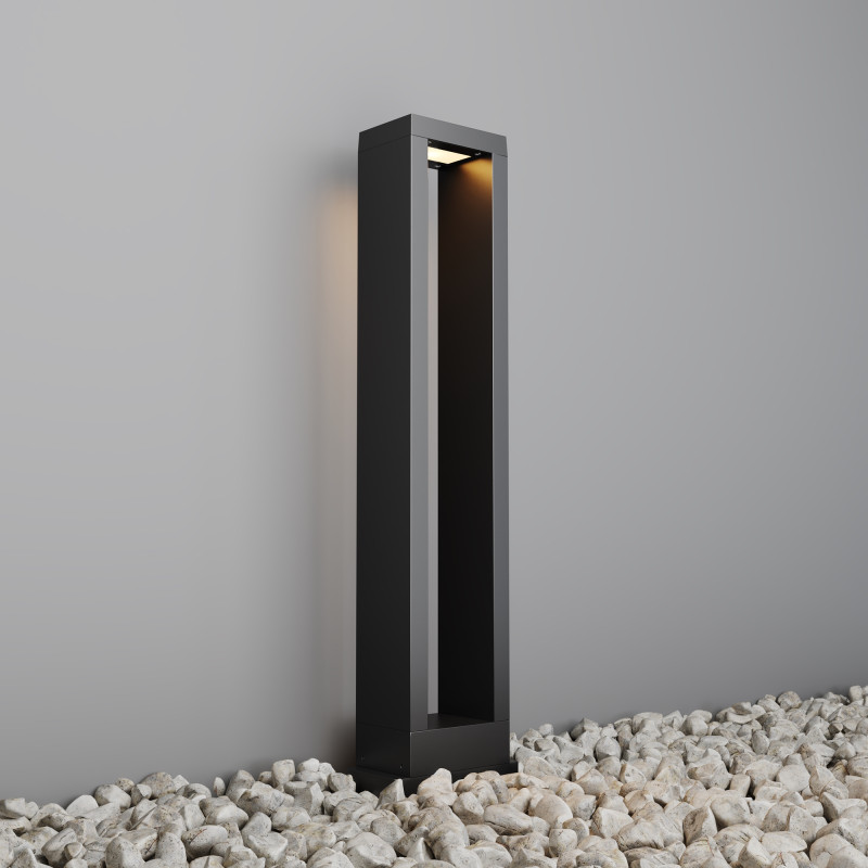 Садово-парковый светильник 8,2*12*60 см, LED, 10W, 3000К, Maytoni Goll O462FL-L10GF3K серый