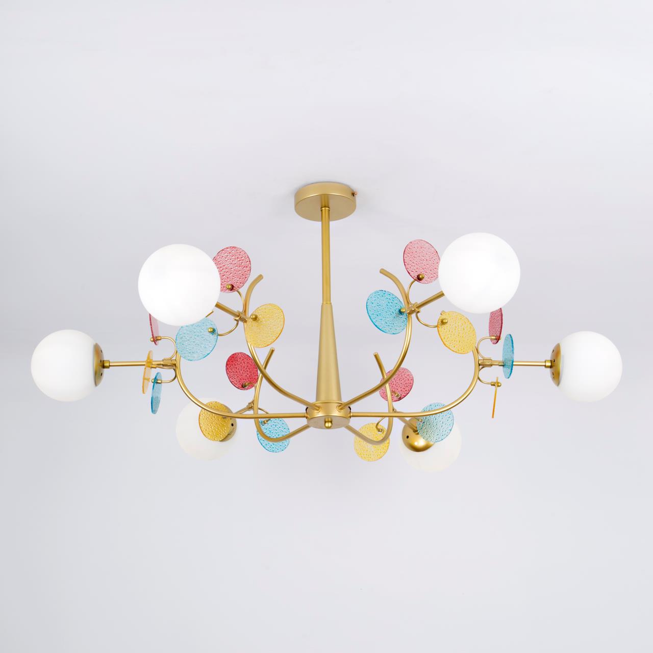 Светильник 110*110*50 см, Е 27 6x60W, Золото, Латунь MODEMODERN MD.1284.6