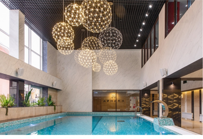 Светодиодный подвес Divinare Cristallino 1610/02 SP-140, LED 140W, 3000K, диаметр 100 см