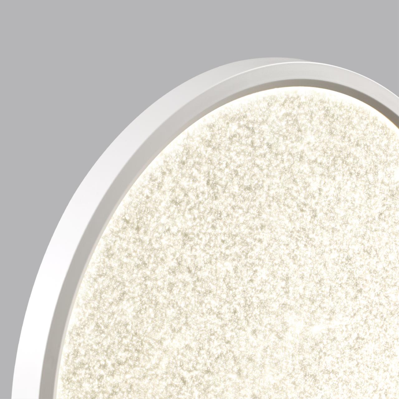 Cветильник 30*2,5 см, LED 24W, 3000/4000 К, IP40, белый, пластик Sonex Omega White, 7661/24L