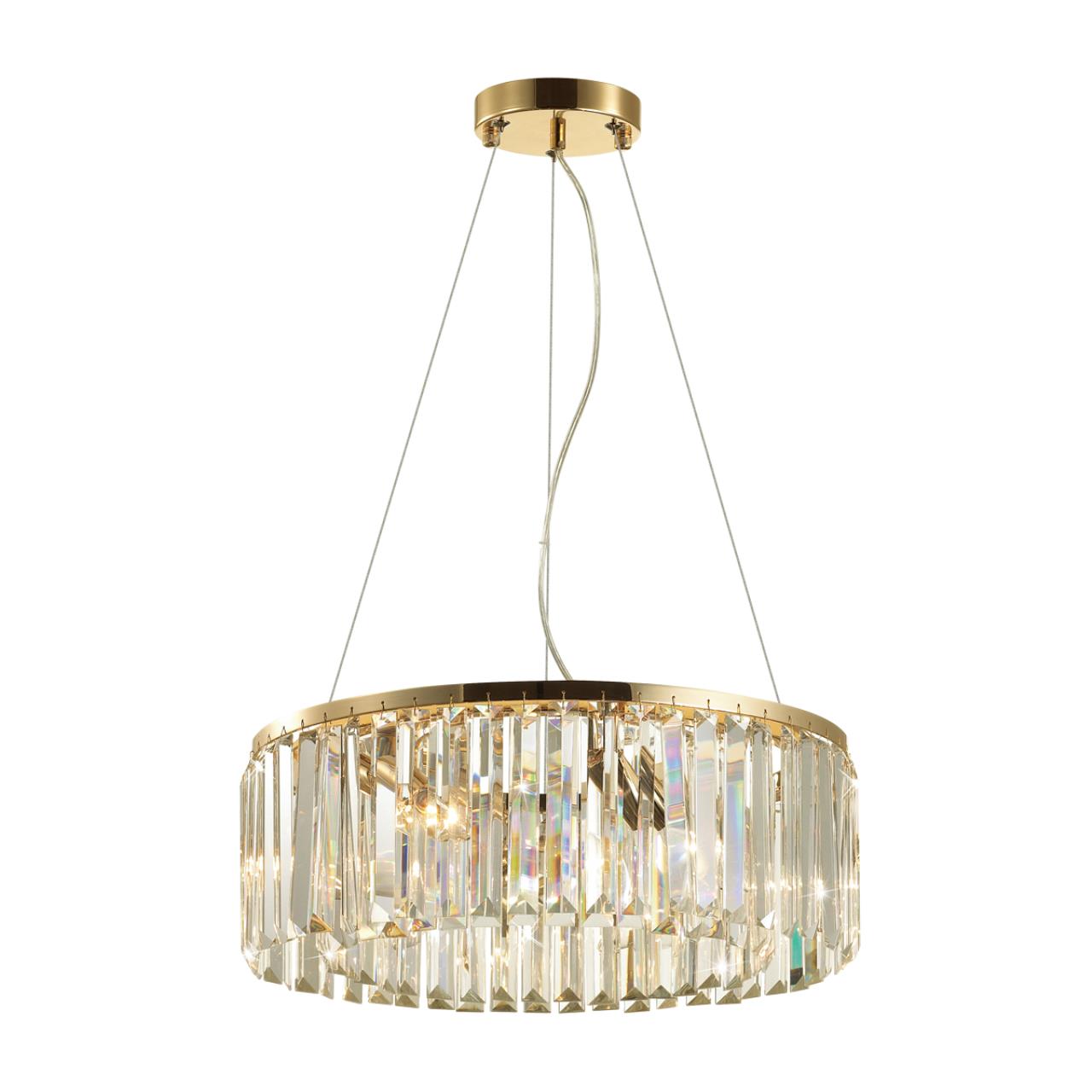Подвесная люстра диаметр 45 см Odeon Light Vassa 4987/6 Золото