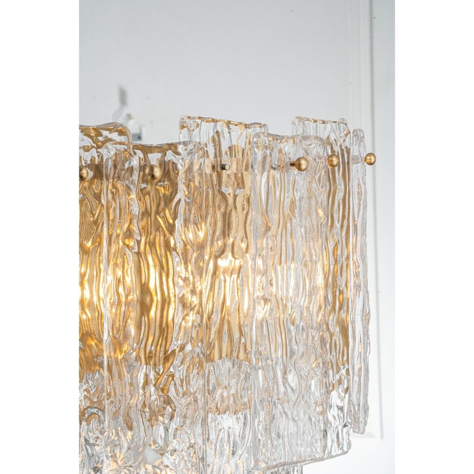 Бра 31-39 см, 3*Е14*60W, K, Belfast Harland 6315-B BR CL, Латунь