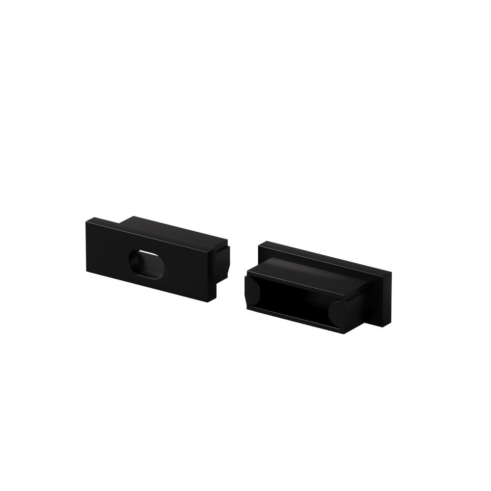 Комплект заглушек (для профиля 22×06) 10 шт., ALM-004-B-EC 642012, 1*2*1 см, Maytoni Led Strip 642012, Черный