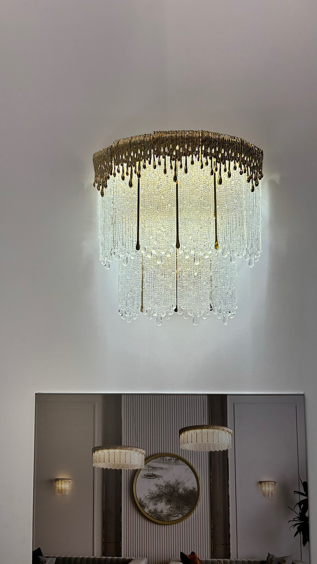 Бра 1*LED*20W, 3700К, 1506lm Odeon Light Cleo 5091/20WL, золотой
