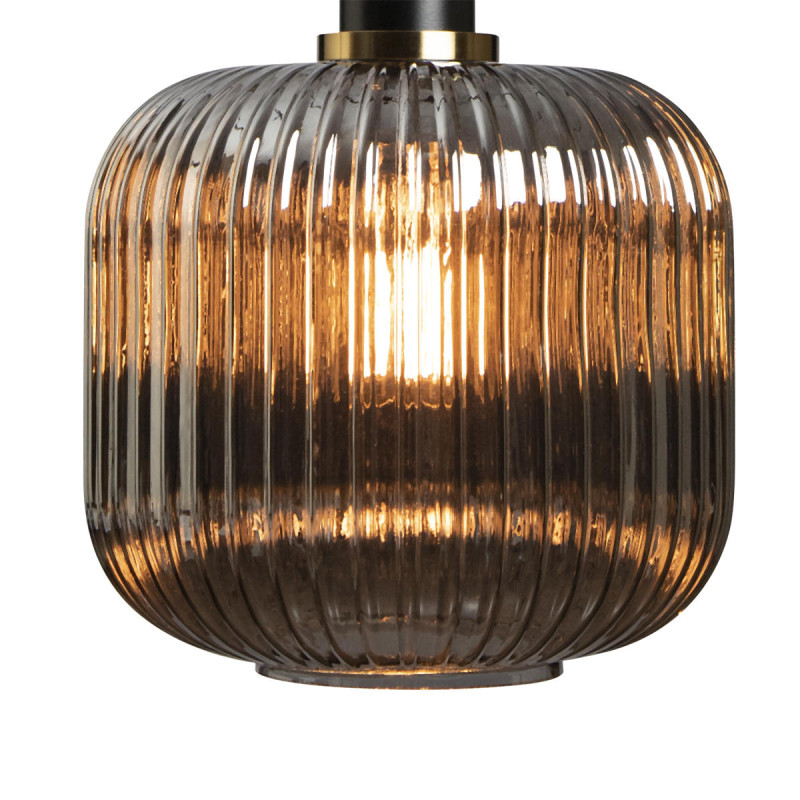Подвесной светильник Loft IT 2070-B+BL, диаметр 20 см, черный