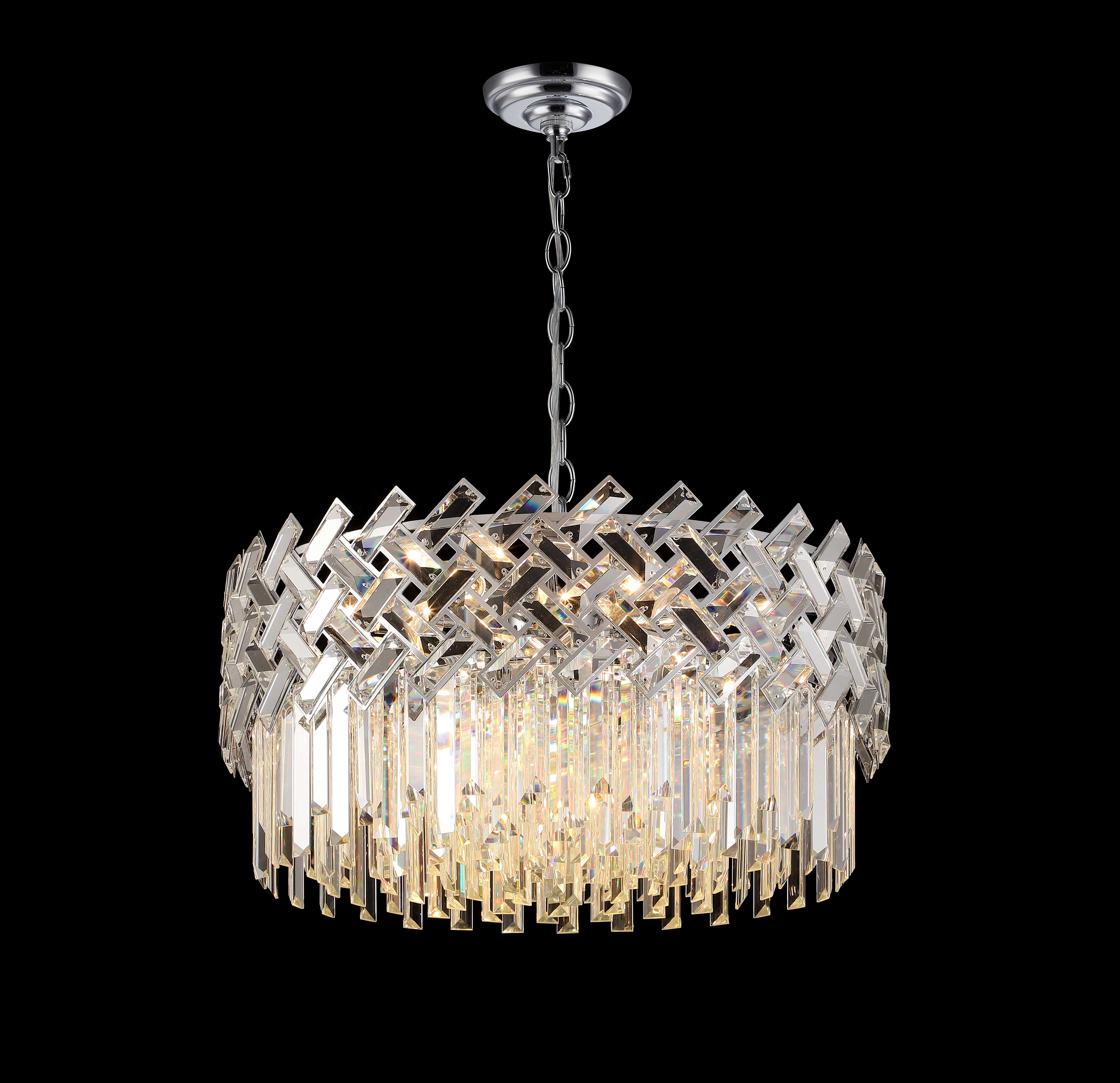 Люстра  600*300, 12*E14, 40W NewRgy Cristallo G99-D600 CHROME, Хром
