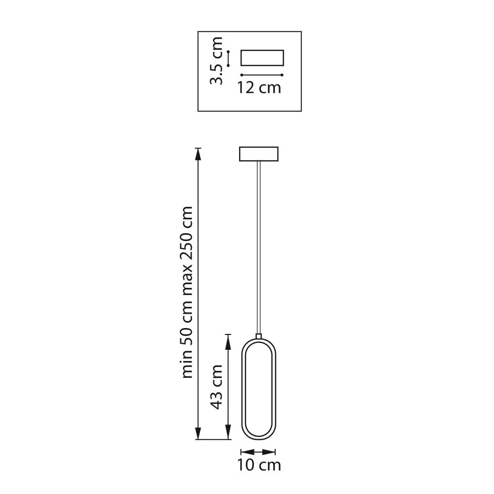 Люстра подвесная *10*43-250 см, LED*W, 3000K, Lightstar Saturno 749007, Черный