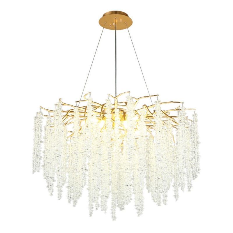 Подвесная люстра 80*80-180 см, 13*G9, 5W, Aployt PAULINA APL.848.03.13, золотой
