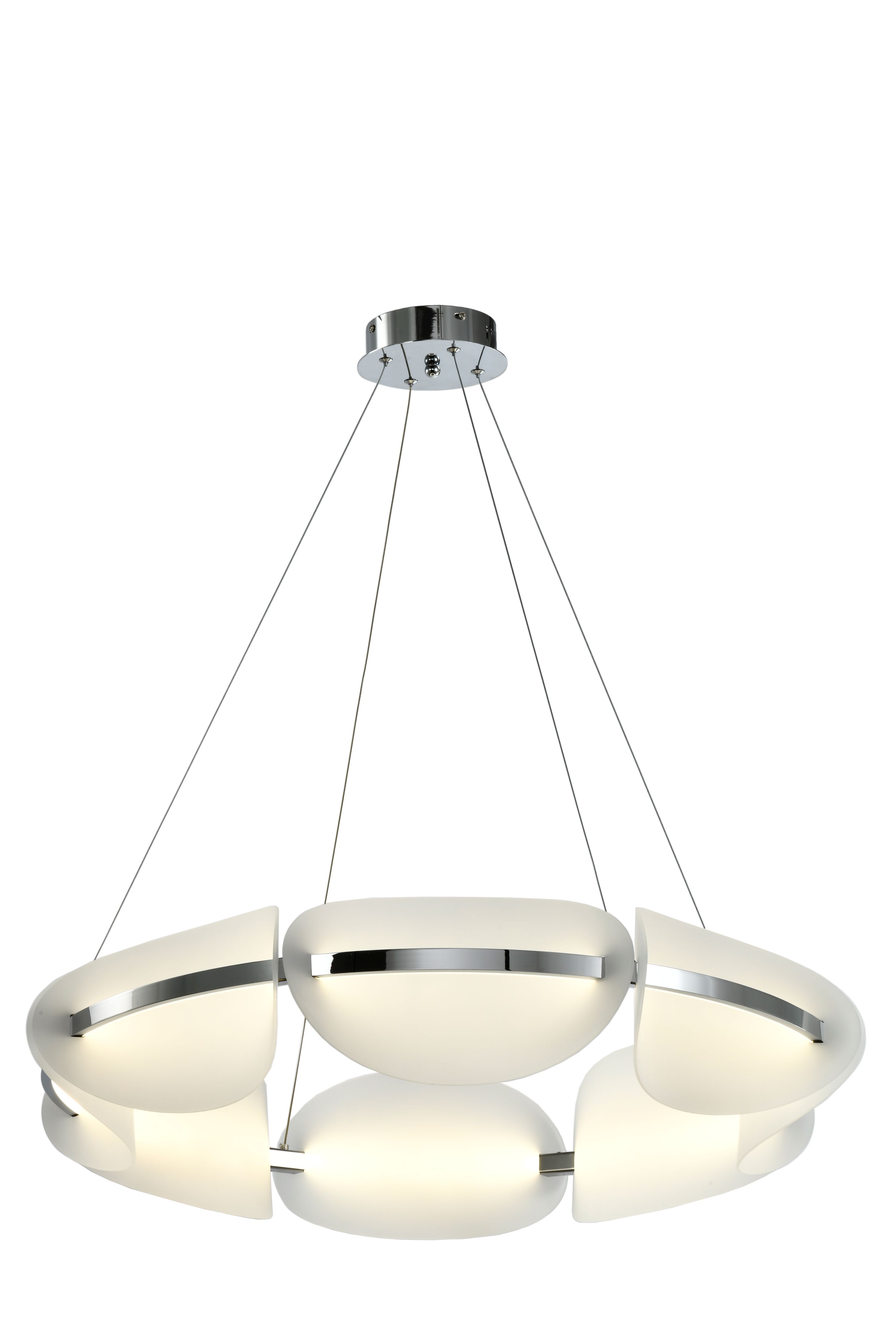 Светильник подвесной 80*18 см, LED 40W 4000K хром Zortes Moon ZRS.1211.80