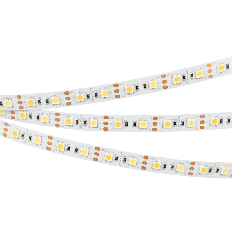 Лента RT-B60-12mm 12V White-MIX (14.4 W/m, IP20, 5060, 5m) (Arlight, Изменяемая ЦТ) 011093(2). Цена указана за 5 метров. Продается кратно 5 метрам.