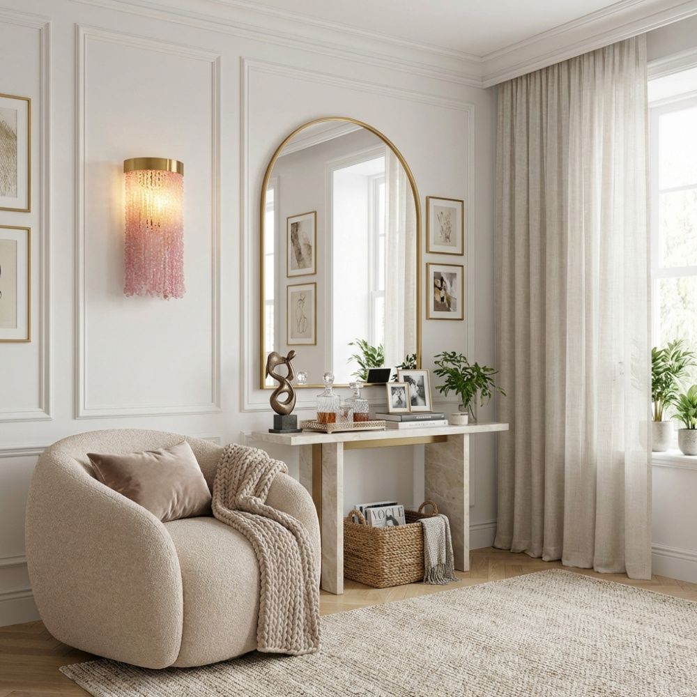 Бра 18*11*40 см, Е14*40W, Modestyle  MS.2442.400 BS-PK, Латунь