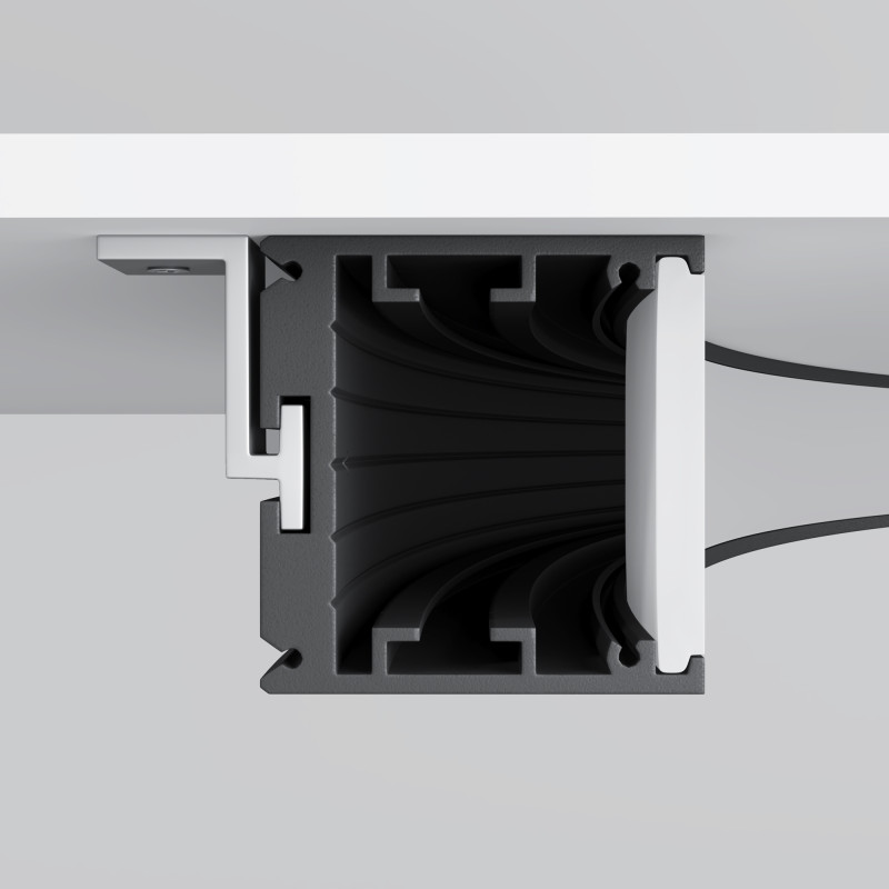 Радиусный профиль ALM-3535R-B-IN-90°-1.5M 3,5*3,5*118,75 см, Maytoni Led Strip черный