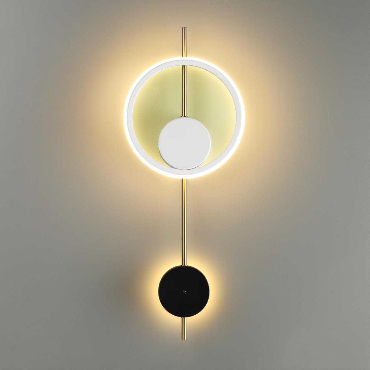 Бра 7,2*22*59 см, LED 13W*3000 К, Lumion Marque белый, черный, золотой, 5691/13WL