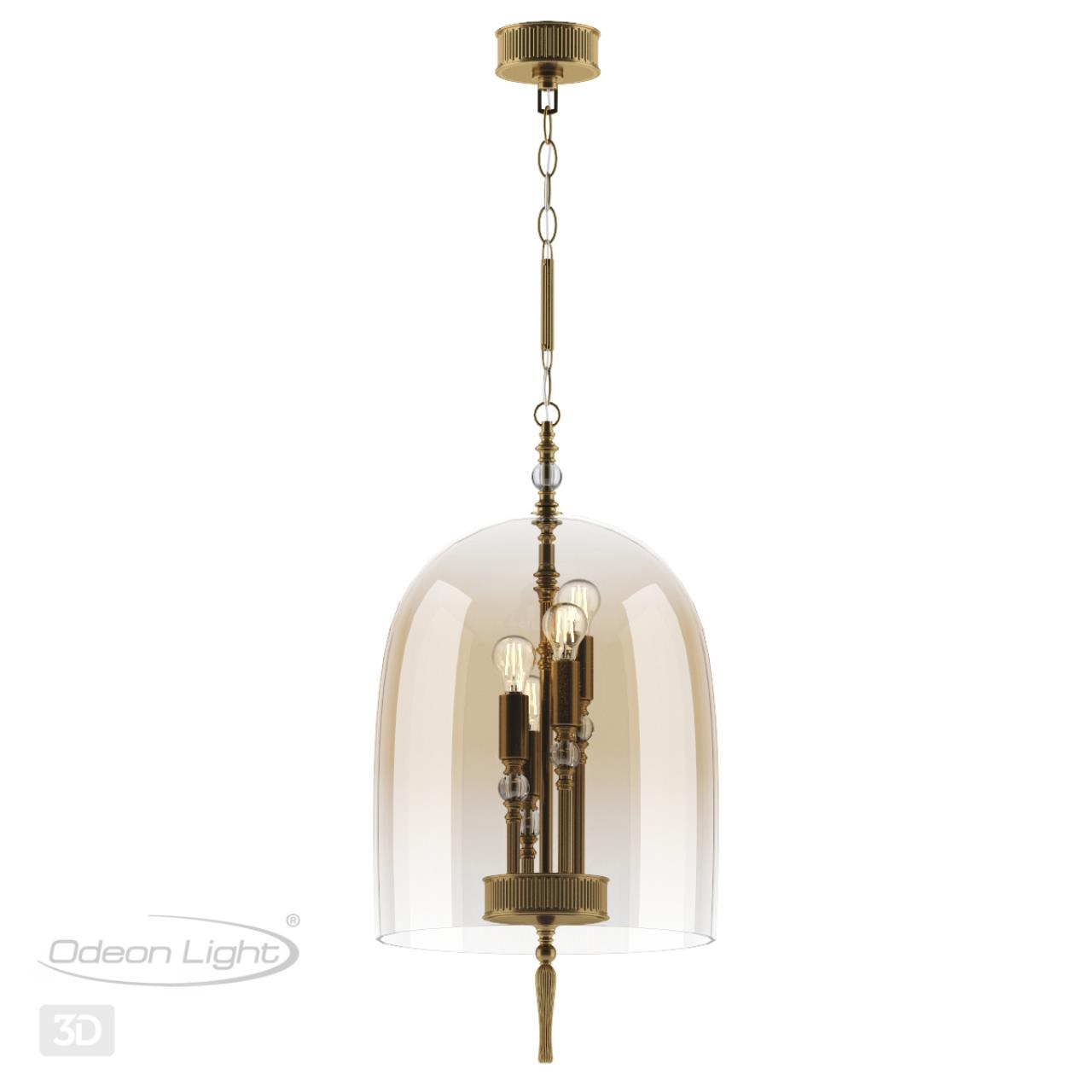 Подвесная люстра Odeon Light Bell 4892/4 бронза