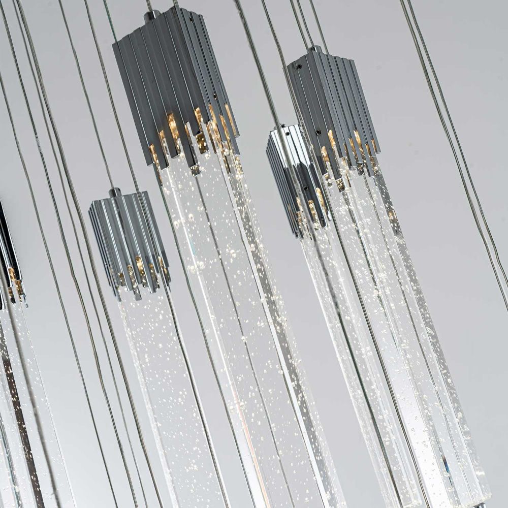 Подвесная люстра 60 см, 160W, 4000К MODELUX ML.88992.26 CR хром