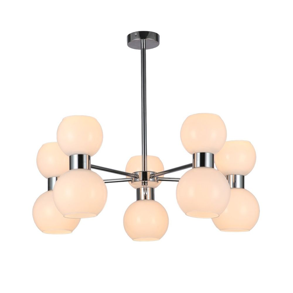 Люстра 73*73*47 см, 10*E27 Gerhort G11071/10CR WT, Хром