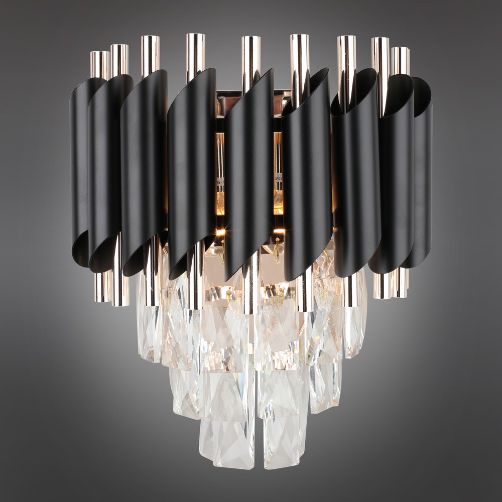 Бра настенное Omnilux Certaldo OML-81801-02 черный\золото
