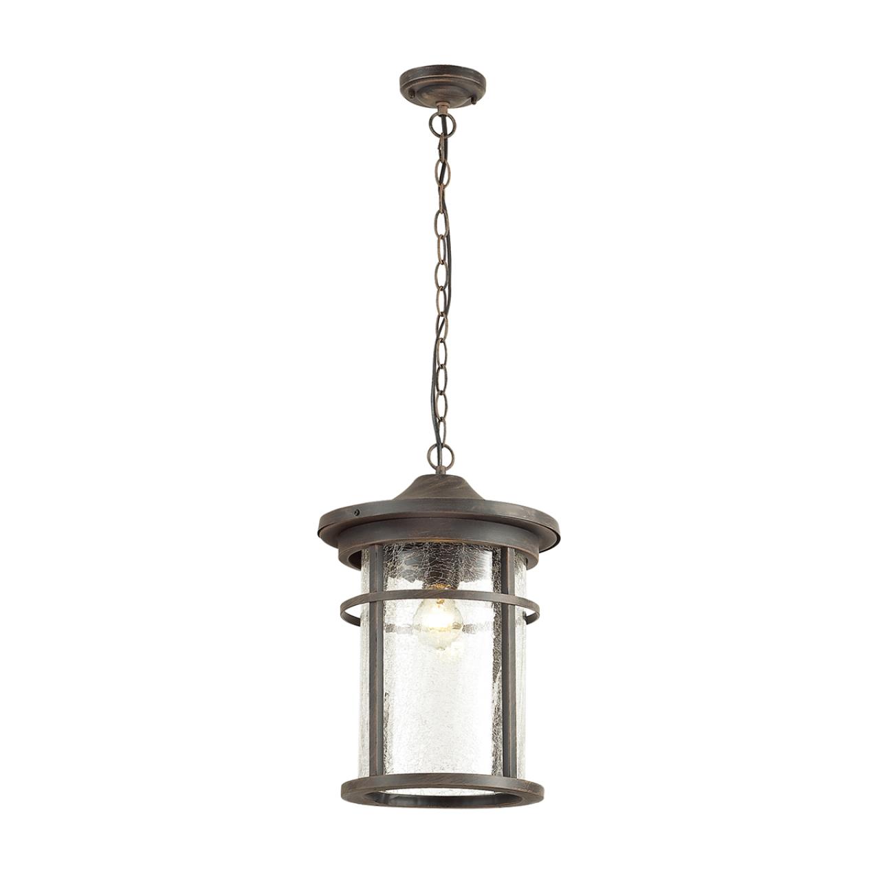 Уличный подвесной светильник Odeon Light Virta 4044/1 черный/патина