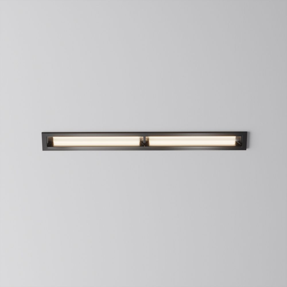 Встраиваемый светильник  DL100-12W2.7-3-4K-B 22,6*2,9*-3,5 см, *LED*12W, 4000K, Maytoni technical Parete DL100-12W2.7-3-4K-B, Черный