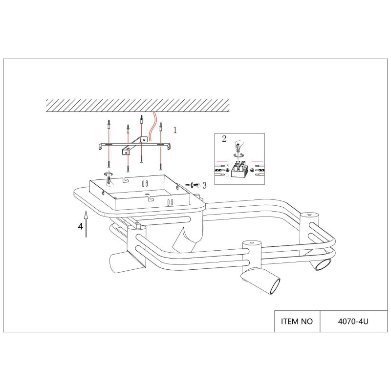 Потолочный светильник Favourite Cosmical 4070-4U, L600*W600*H210, потолочный светильник черного цвета в  сочетании с золотыми поворотными спотами на каркасе, встроенные ленты LED по периметру. Пульт управления цветом