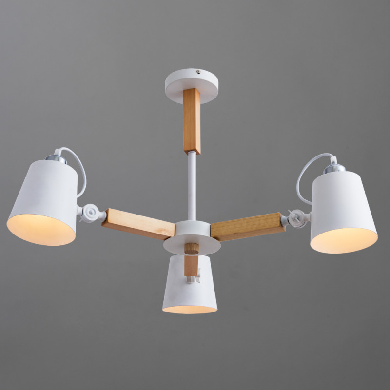 Потолочный светильник Arte Lamp A7141PL-3WH белый, диаметр 68 см