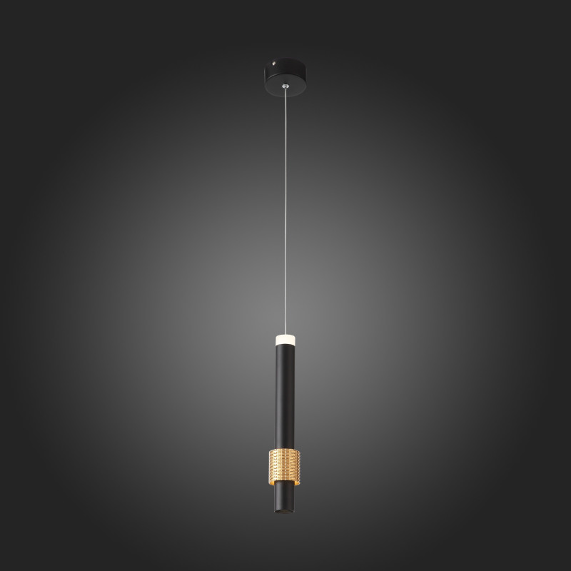 Светильник подвесной 9 см, 6W 3000K ST LUCE BALLITO SL1591.403.01 Черный, Анодированный золотой
