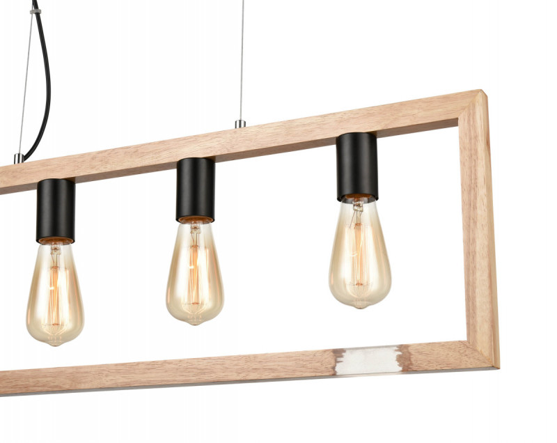 Подвесной светильник 12*85*152 см, 4*E27 черный Vele Luce Copeland VL6222P14