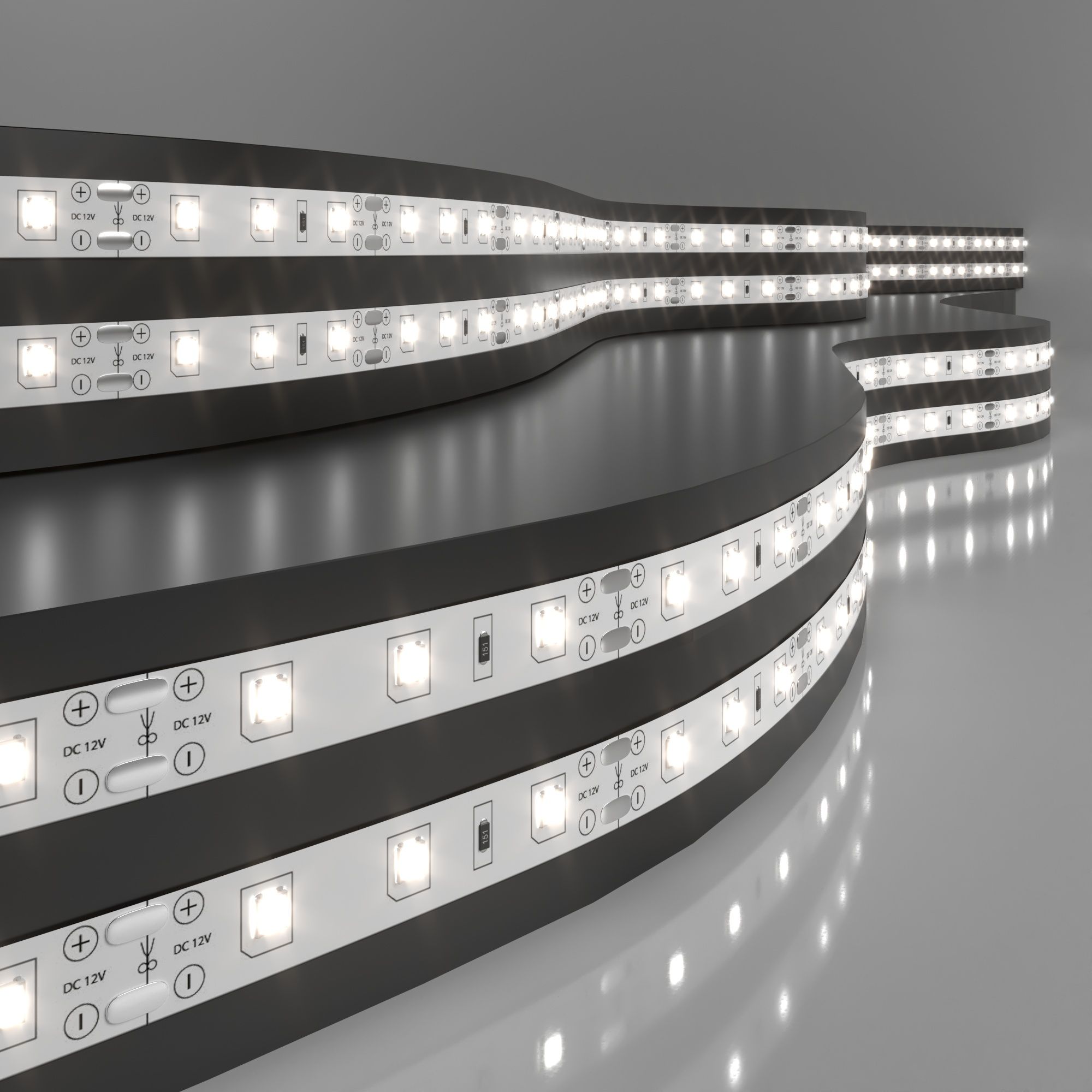 Светодиодная лента Лента светодиодная 12V 4,8W 60Led 2835 IP20 дневной белый, 5м Elektrostandard