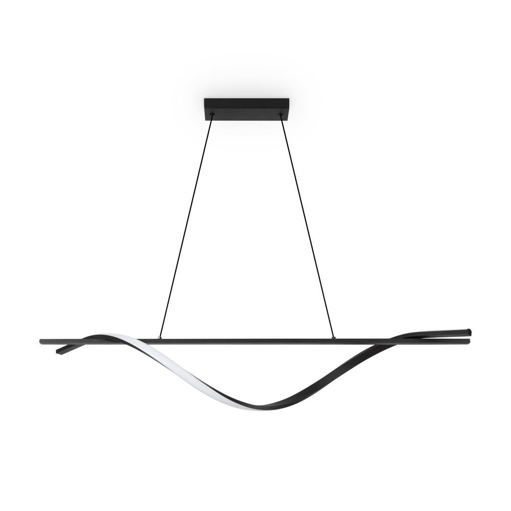 Подвесной светильник 100*20*-130 см, *LED*19W, 4000K, Freya  FR6060PL-L48B, Черный