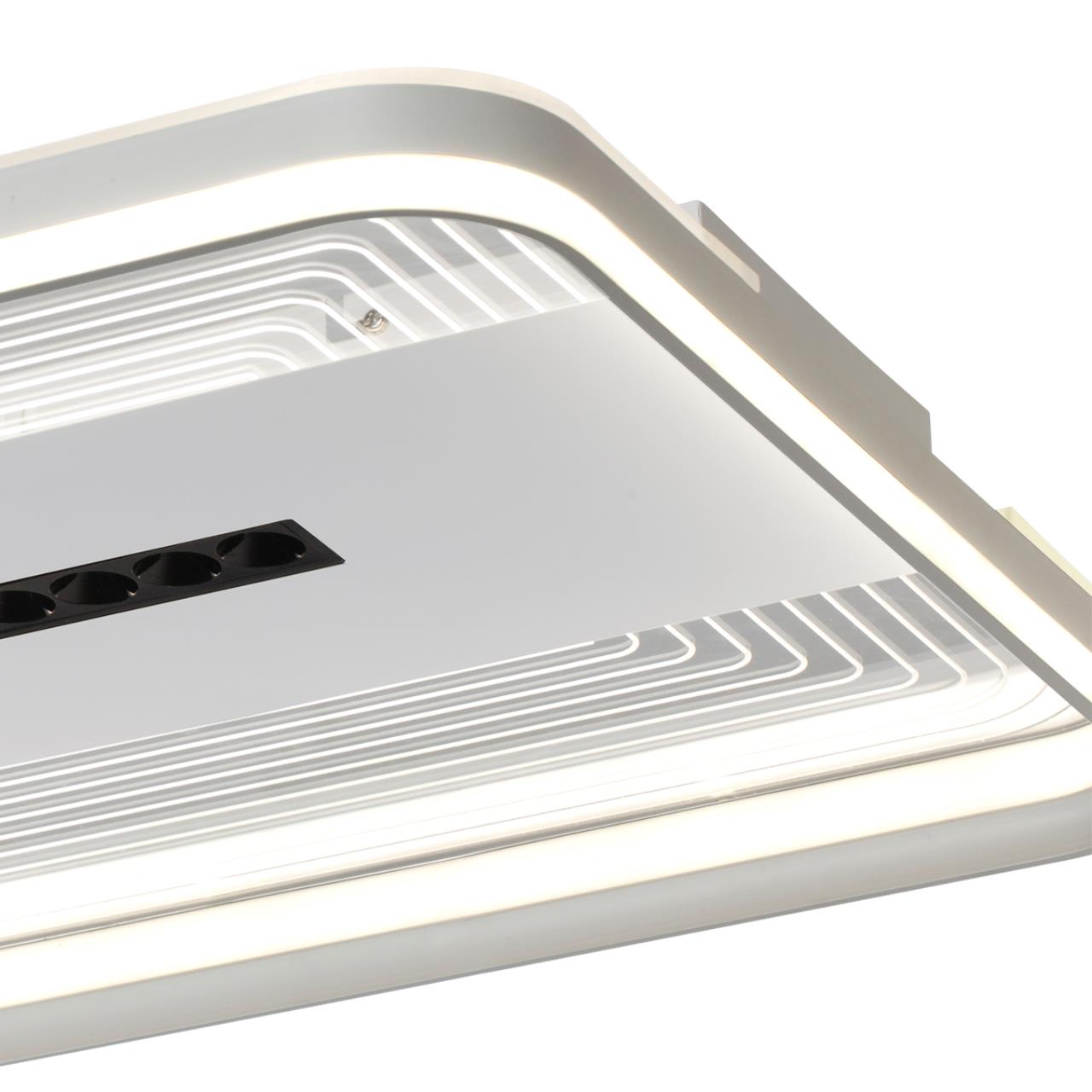 Потолочный светильник 48*48*7 см, LED 2*110W, 3650-4150-4750 К, Sonex Solar 7664/110LS, белый