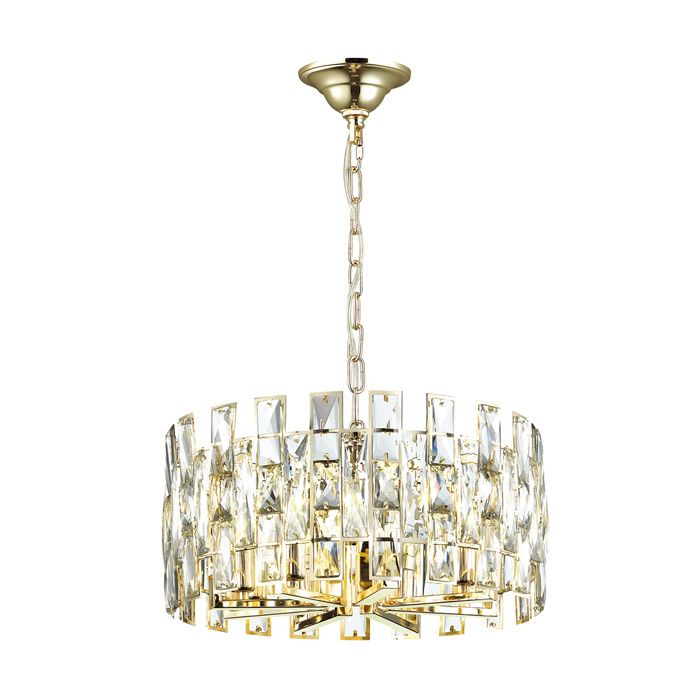 Подвесная люстра Odeon Light Diora 4121/8 золото, диаметр 45 см