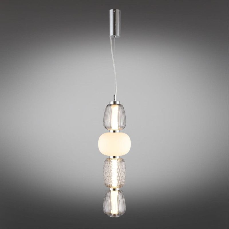 Подвесной светильник 17*100-190 см, 1*LED, 29W, 3000K, Aployt Oliwcia APL.319.16.29, хром