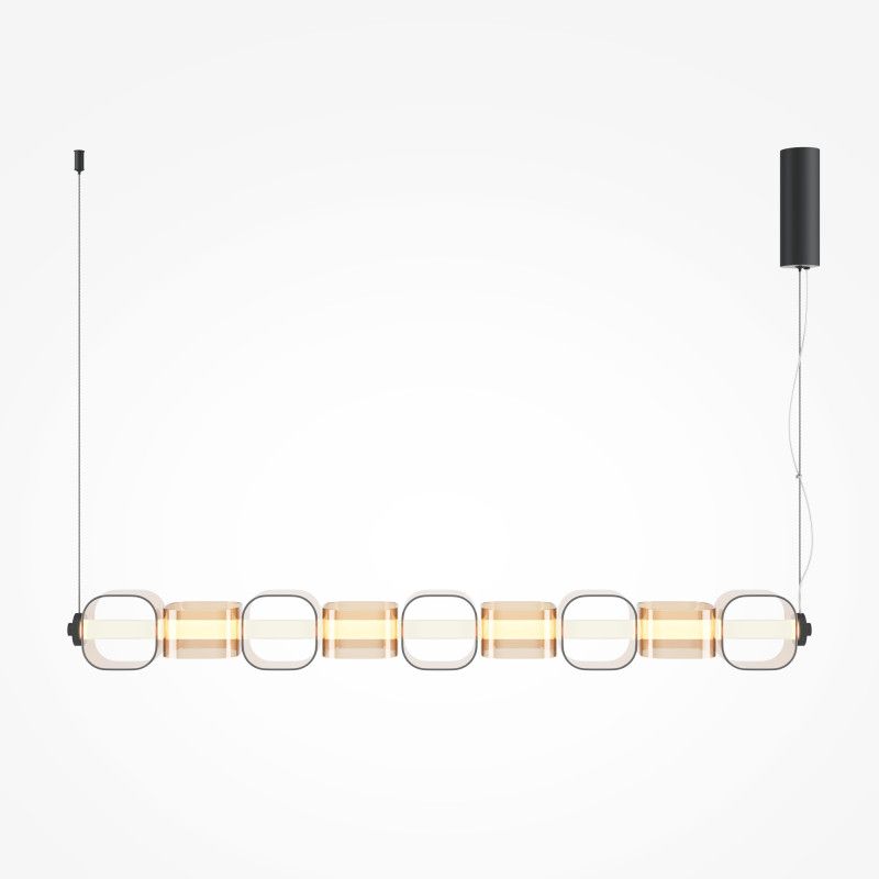 Подвесной светильник 12*18*330 см, LED*22W, 3000K, Maytoni Ritmo MOD381PL-L45B3K, черный