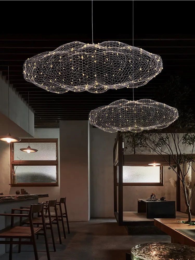 Светильник ElegantLight DZN-8322 СЕРЕБРО D1500/H1500/./LED/.W/4500K CLOUD 24-02