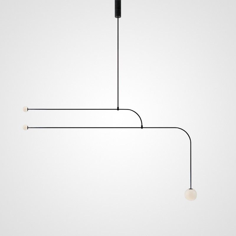 Подвесной светильник LINES E 172*172*86 см, 3*G4*20W, ImperiumLoft LINES-05, Чёрный