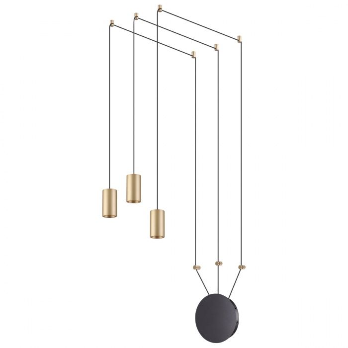 Подвесной светильник Odeon Light Lucas 3898/3, черный-золото